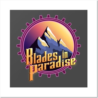 Blades in Paradise Logo Posters and Art